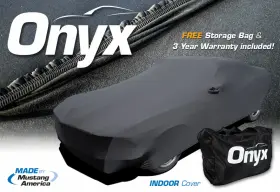 Ma60028 Ca Mustang America Onyx Car Cover 1999-04 Lycra Spandex Indoor Lightweight