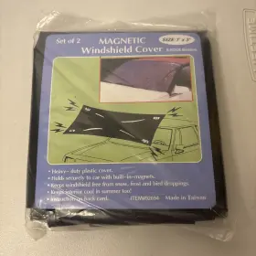 92694 Carol Wright Gifts Magnetic Windshield Cover Set Of 2 Size 7ft X 3ft Heavy Duty