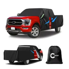 Car0381 Cartist 420d Waterproof Car Cover Fits For Ford F150 Supercrew/silverado 1500 2500/si