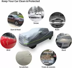 By-049 Cheayar Car Cover For Automobiles All Weather Waterproof Snowproof Toyota Tundra 504