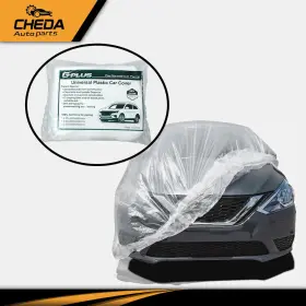 Gpl89251 Cheda 2pcs Rain Dust Garage Clear Plastic Disposable Car Cover Universal Temporary