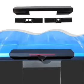 Meg2025120402 Cherocar Exterior 3rd Taillight Fog Light Trim Cover Decor For Chevy Silverado 22 Smoked
