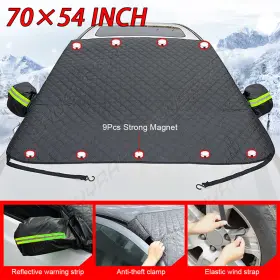Chusyyray 829907115880 Fit Dodge Windshield Snow Cover Frost Guard Ice Protector With Side Mirror