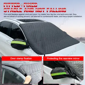 Chu-xdhs180139 Chusyyray Winter Car Windshield Cover Protector Snow Ice Rain Frost Guard Sun Shade Thick