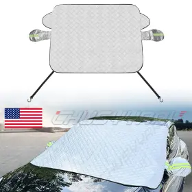 Xdys180139 Chusyyray Car Windshield Snow Cover Front And Rear Magnetic Winter For Tesla Model S