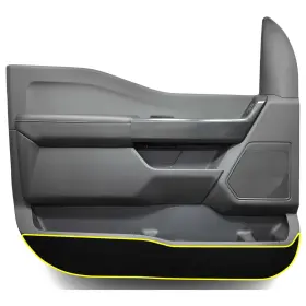 Alc-15021 Clearsurface Fits Ford F150 F-150 21-23 Anti Door Kick Guard Protection Decal Alcantara Film