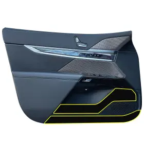 Alc-w7ies Clearsurface Fits Bmw 7 Series 2023 Anti Kick Door Guard Decal Alcantara Film
