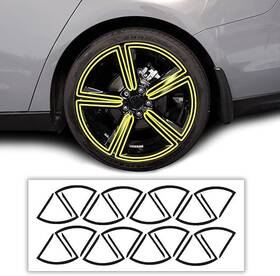 Clearsurface Cd-acrd23-whl-gls-blk Fits Honda Accord 2023-2025 Wheel Rim Chrome Delete Decal Film Blackout Trim