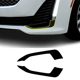 Cd-cct5-bez-gls-blk Clearsurface Fits Cadillac Ct5 2020-2024 Lower Bezels Chrome Delete Decal Blackout Vinyl Film