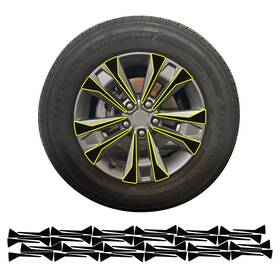 Clearsurface Cd-cheq25-whl-gls-blk Fits Chevy Equinox 2025-2027 Wheel Rim Chrome Delete Decal Blackout Vinyl Film