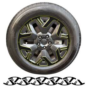 Clearsurface Cd-frsu25-whl-gls-blk Fits Subaru Forester 2025-2027 Wheel Rim Chrome Delete Decal Blackout Vinyl Film