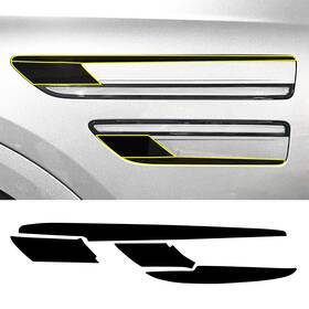 Clearsurface Cd-ge80-vent-gls-blk Fits Genesis Gv80 Suv 21-26 Side Vent Chrome Delete Decals Blackout Vinyl Film
