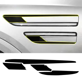 Cd-ge80-vent-gls-blk Clearsurface Fits Genesis Gv80 Suv 21-26 Side Vent Chrome Delete Decals Blackout Vinyl Film