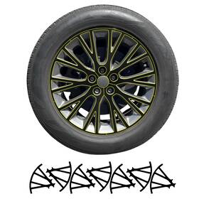 Clearsurface Cd-ge80-whl-gls-blk Fits Genesis Gv80 Suv 21-26 Wheel Rim Chrome Delete Decal Blackout Vinyl Film