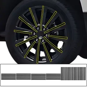 Cd-gx24lx-whl-gls-blk Clearsurface Fits Lexus Gx 2024 Wheel Rim Chrome Delete Decal Blackout Vinyl Film Trim