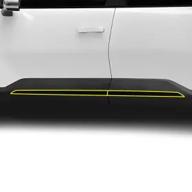 Cd-iaev9-skrt-gls-blk Clearsurface Fits Kia Ev9 2024 Side Skirt Chrome Delete Decal Blackout Vinyl