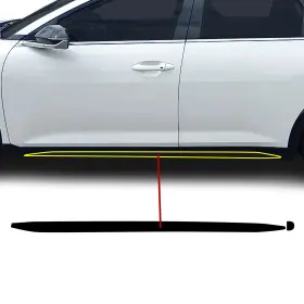 Cd-k4gt-skrt-gls-blk Clearsurface Fits Kia K4 Gt-line 2024-2026 Side Skirt Chrome Delete Decal Blackout Vinyl Film