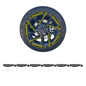 Clearsurface Cd-k4gt-whl-gls-blk Fits Kia K4 Gt-line 2024-2026 Wheel Rim Chrome Delete Decal Blackout Vinyl Film