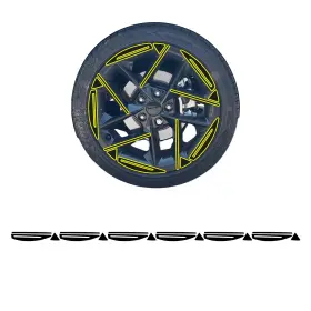 Cd-k4gt-whl-gls-blk Clearsurface Fits Kia K4 Gt-line 2024-2026 Wheel Rim Chrome Delete Decal Blackout Vinyl Film