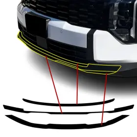Cd-kisp26-lip-gls-blk Clearsurface Fits Kia Sportage 2026-2027 Front Lip Chrome Delete Decal Blackout Vinyl Film