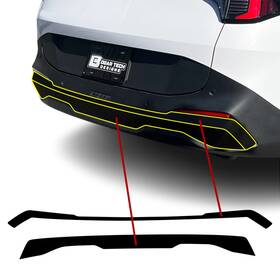 Clearsurface Cd-kisp26-rear-gls-blk Fits Kia Sportage 2026-2027 Rear Bumper Chrome Delete Decal Blackout Vinyl Film