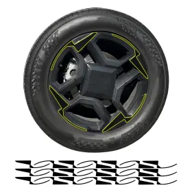 Cd-kisp26-whl-gls-blk Clearsurface Fits Kia Sportage 2026-2027 Wheel Rim Chrome Delete Decal Blackout Vinyl Film