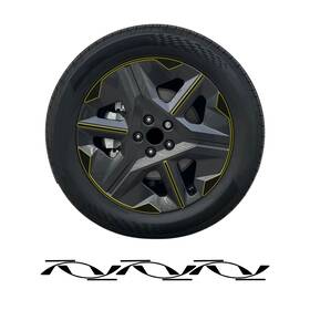 Clearsurface Cd-kv6-whl-gls-blk Fits Kia Ev6 2025-2026 Wheel Rim Chrome Delete Decal Blackout Vinyl Film