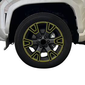 Clearsurface Cd-t4rnr-whl-gls-blk Fits Toyota 4runner 2025-2026 Wheel Rim Chrome Delete Decal Blackout Vinyl Film