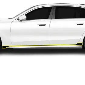 Cd-w7ies-skrt-gls-blk Clearsurface Fits Bmw 7 Series 2023 Side Skirt Chrome Delete Decal Blackout Vinyl Trim