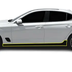 Vin-geg70-rock-gls-blk Clearsurface Fits Genesis G70 2019 Side Skirt Rocker Panel Trim Decal Vinyl Film