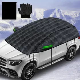 Cofsodi 027685595874 Car Windshield Snow Half Cover Winter External Accessory For An