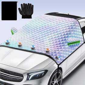 Cojosqc 081904188049 Windshield Snow Cover For Car And Suv With Side Window Coverage Wint