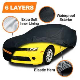 20012 Colico 6 Layer Waterproof Car Cover Custom Fit For 2010-2023 Chevy Camaro Lt Ls Ss