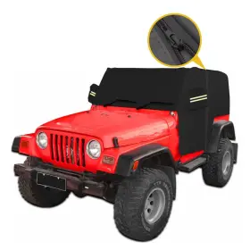 Colico 711006669985 Car Cover Waterproof With Zipper For Jeep Wrangler 2 Door Cj Yj Tj Jk 87-21
