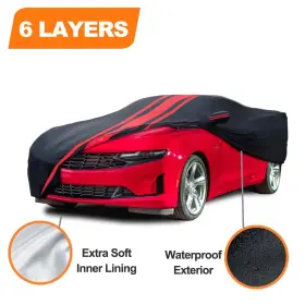 Colico 780103610459 6 Layer Custom Car Cover 100% Waterproof For 2010-2023 Chevy Camaro Lt Ls Ss