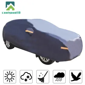 Cg287793ld Coolgood18 Dust Resistant Outdoor&indoor Waterproof Protection Universal Fit Car Cover
