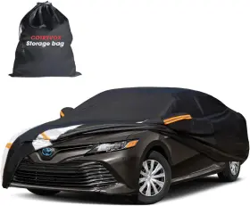 Cobl01c2l Cotryvox 2024 Upgrade 10-layer Car Cover Waterproof All A2- See Vehicle Size Black