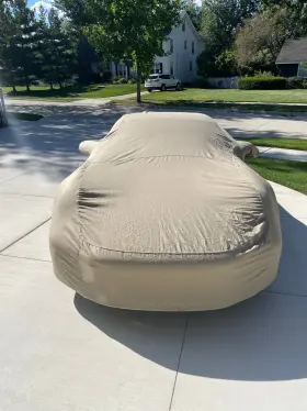17948 Covercraft Porsche Model 911 2012 - 2021 Tan Flannel Car Cover Excellent