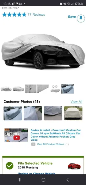 398759-a Covercraft Custom Car Covers 5-layer Softback All Climate Cover