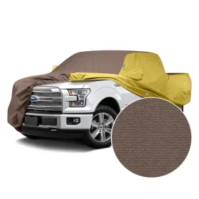 C10517pxptpy Covercraft For Chevy R10 87 Weathershield Hp Two-tone Taupe Custom Car Cover W Yellow Sides