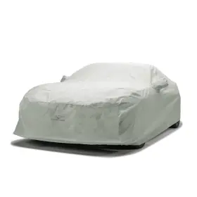 C10906fd11mc Covercraft Custom Car Cover Moderate Climate 3-layer Gray With Black Pony Log