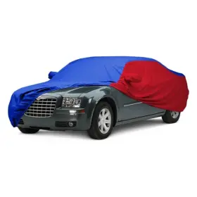 C14131pxpapr Covercraft Weathershield Hp Two-tone Bright Blue Custom Car Cover W Red Sides