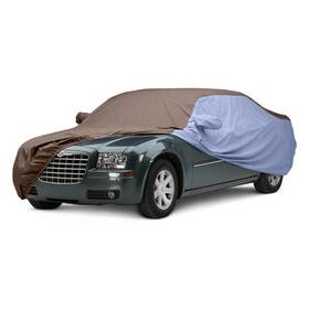 Covercraft C14897pxptpl Weathershield Hp Two-tone Taupe Custom Car Cover W Light Blue Sides