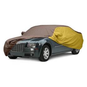 Covercraft C15134pxptpy Weathershield Hp Two-tone Taupe Custom Car Cover W Yellow Sides