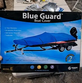30315 Coverite Model E Blue Guard Boat Cover For 20ft-22ft Boats