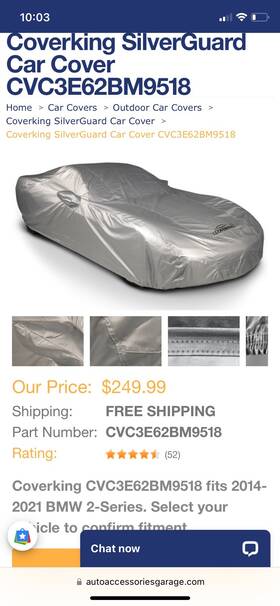 Coverking Cvc3e62bm9518 2014-2021 Bmw 2 Series M2 Indoor Outdoor Custom Cover 228i 235i