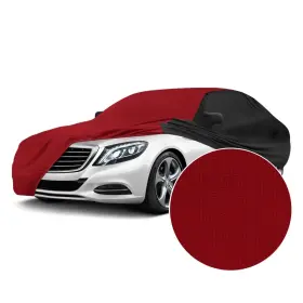 Cvc3ss280sb2140 Coverking For Saab 9-3 99-02 Satin Stretch Indoor Pure Red Custom Car Cover W Black