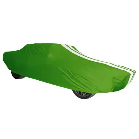 Cvc3ss86fd2007fp1 Coverking Car Cover Satin Stretch With 2 Mirror Pockets Bright Green Whi