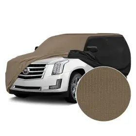 Cvc4ss287gm9713 Coverking For Gmc Terrain 18-22 Satin Stretch Indoor Sahara Tan Custom Car Cover W Black