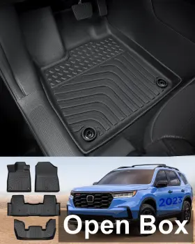 Hp-327-fm Diffcar - 4 Set All Weather Tpe Floor Mats For Honda Pilot